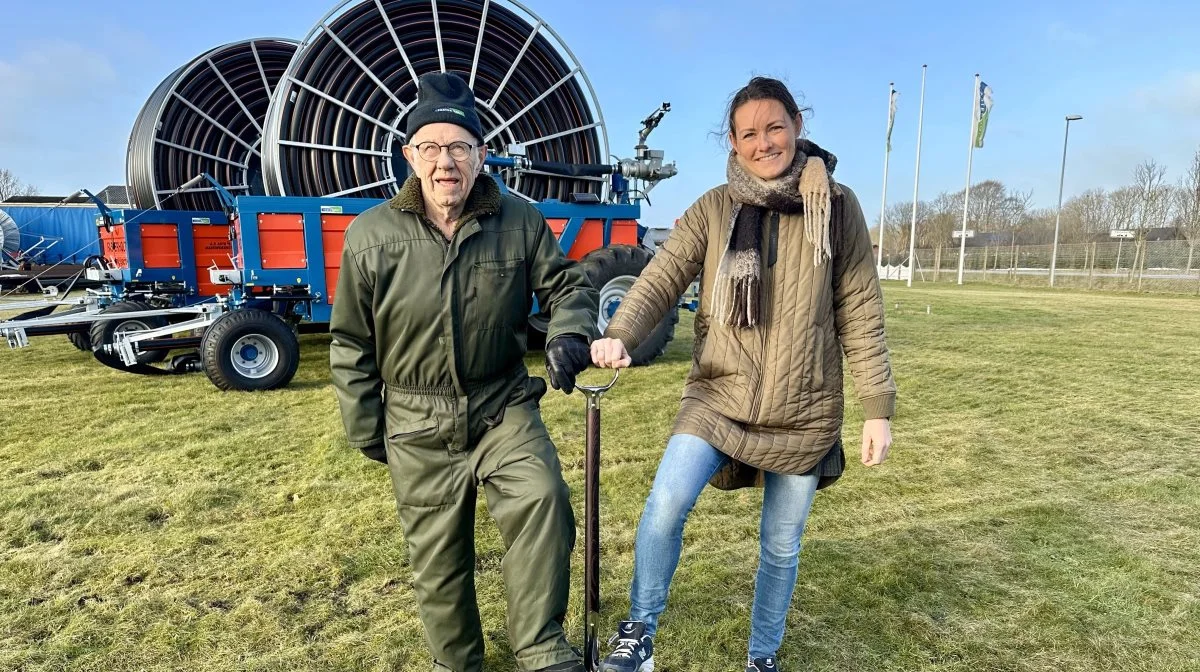 Agner Thisgaard, grundlægger af Fasterholt, og adm. direktør Rikke Kjær Aslak. Foto: Fasterholt Maskinfabrik