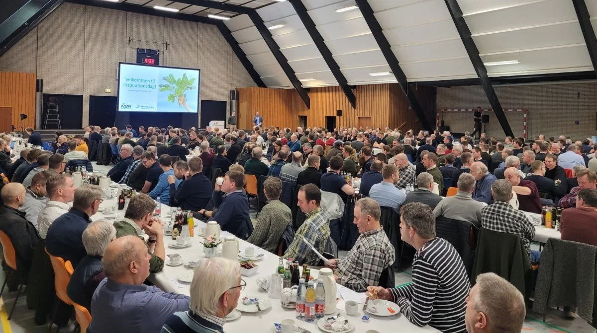 Knap 350 roedyrkere var samlet til inspirationsdagen i Sakskøbing Sportscenter. Foto: Nordic Sugar Agricenter