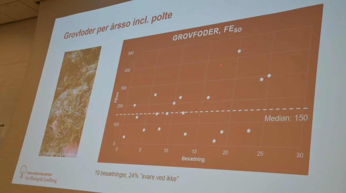 Der er stor variation i forhold til mængden af grovfoder.