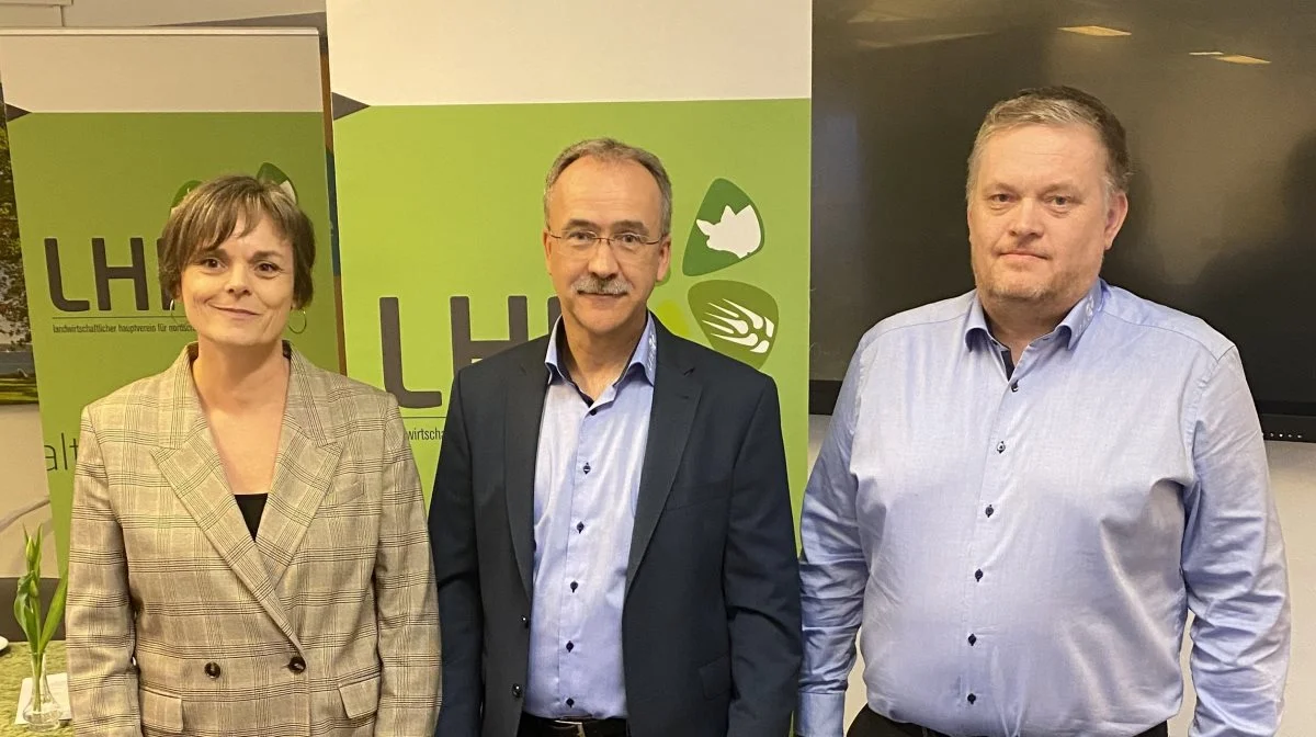 LHN´s chefgruppe – fra venstre: Rikke Nim Festersen, Poul Erik Hedegaard og Hans Henrik Post. Foto: LHN