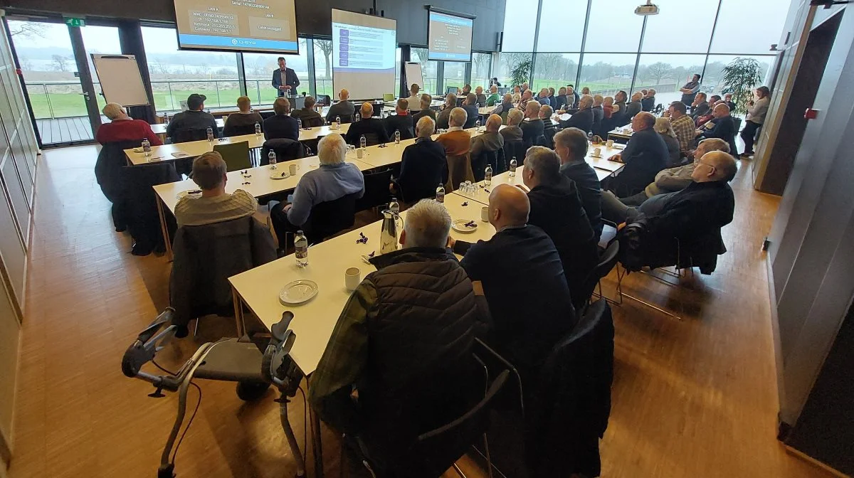 På mødet hos VKST i Sorø orienterede Hornsyld Købmandsgaard blandt andet om, hvad der gør firmaet stærke i den danske grovvarebranche. Foto: Kirsten Dall Dinesen