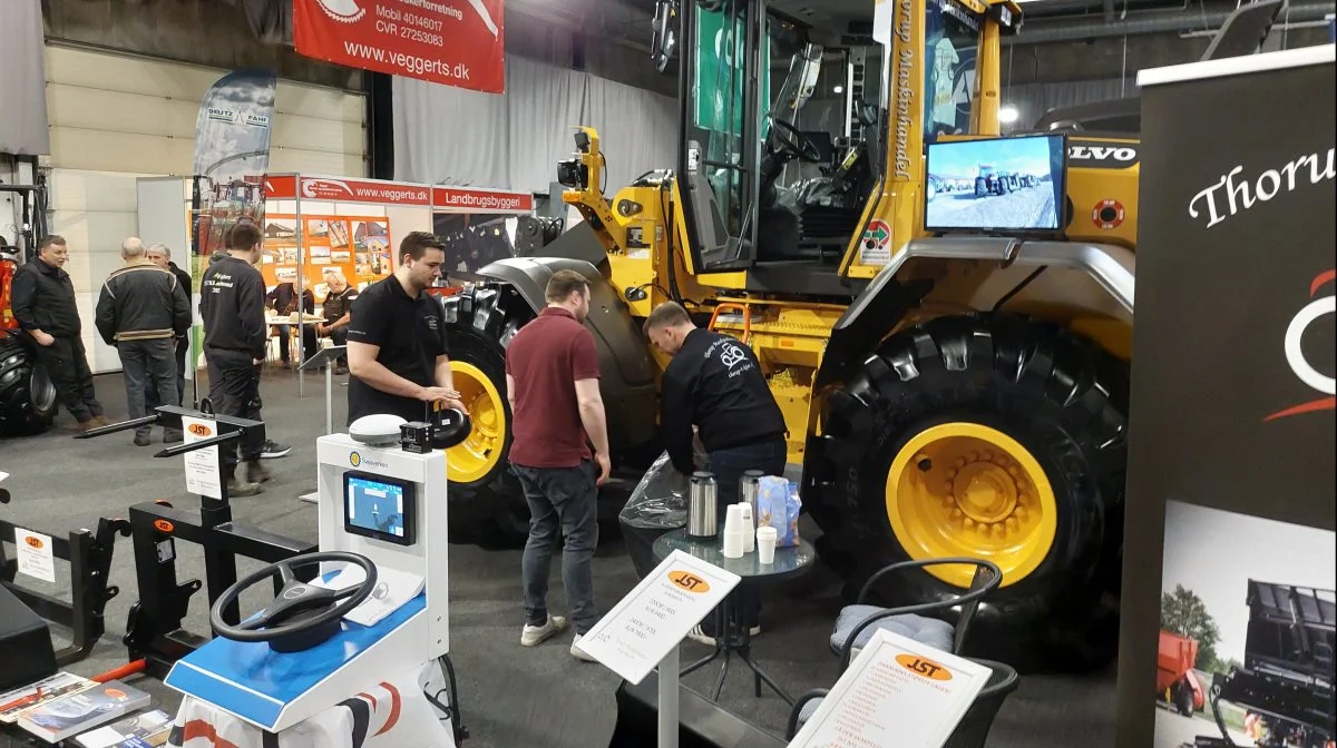 Volvoen kunne lige presses ind på standen i Messecenter Vesthimmerland.