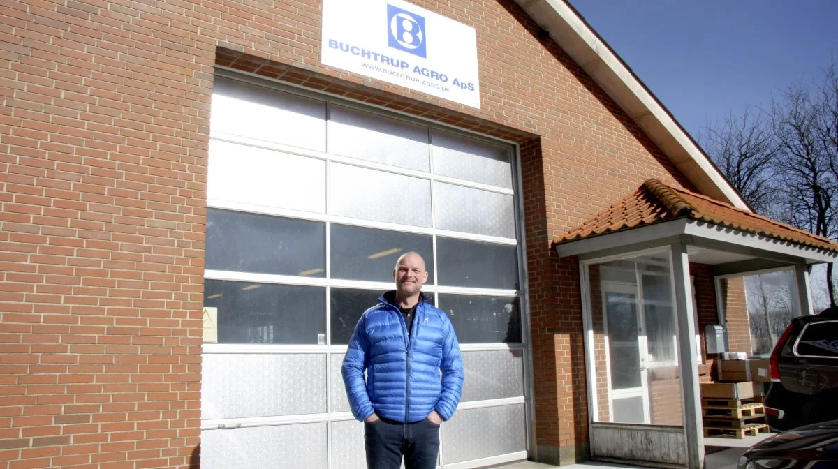 Michael Buchtrup, Buchtrup Agro, foran selskabets domicil i Hammershøj. Arkivfoto