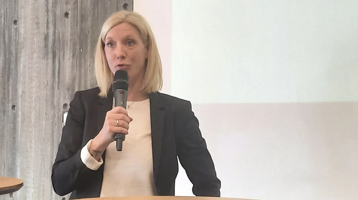 Den nye formandskandidat fra Syd-området, Sara Wilken Jul Sørensen, er uddannet landmand og folkeskolelærer, og har siddet i VKST-bestyrelsen i fire år. Foto: VKST 