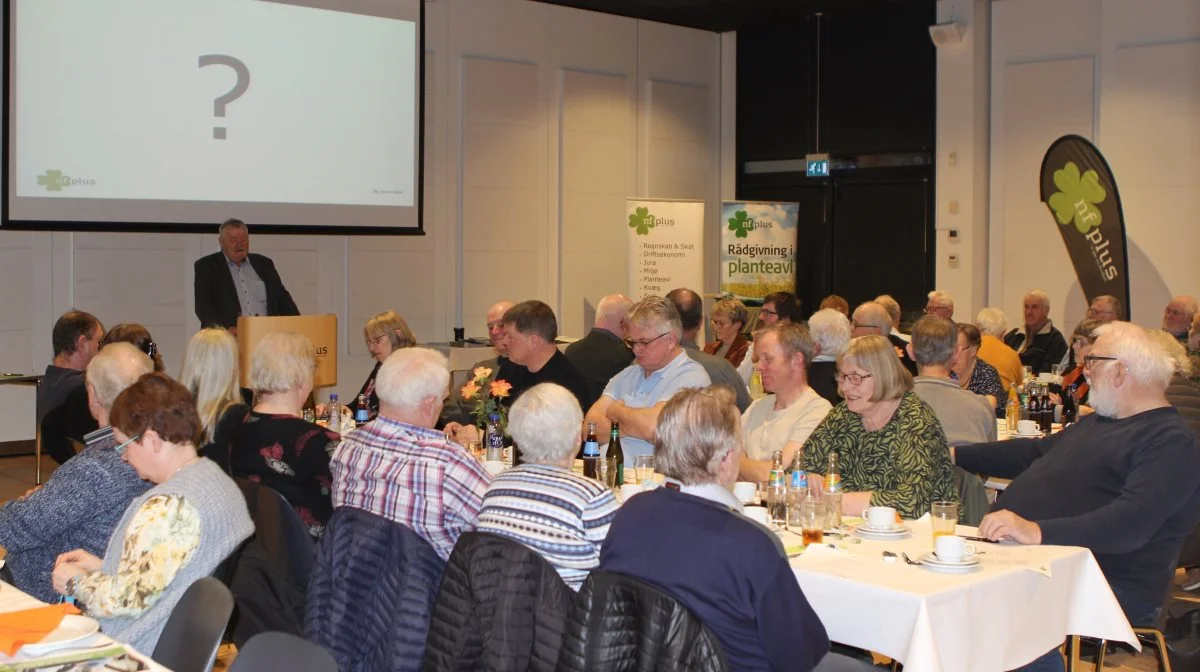 Ved Nf Plus' generalforsamling slog formanden, Kurt Jørgensen, fast, at det bliver svært for de små landbrug i fremtiden, men han mener, at der er brug for de små såvel som de store. Fotos: Line Brusgaard