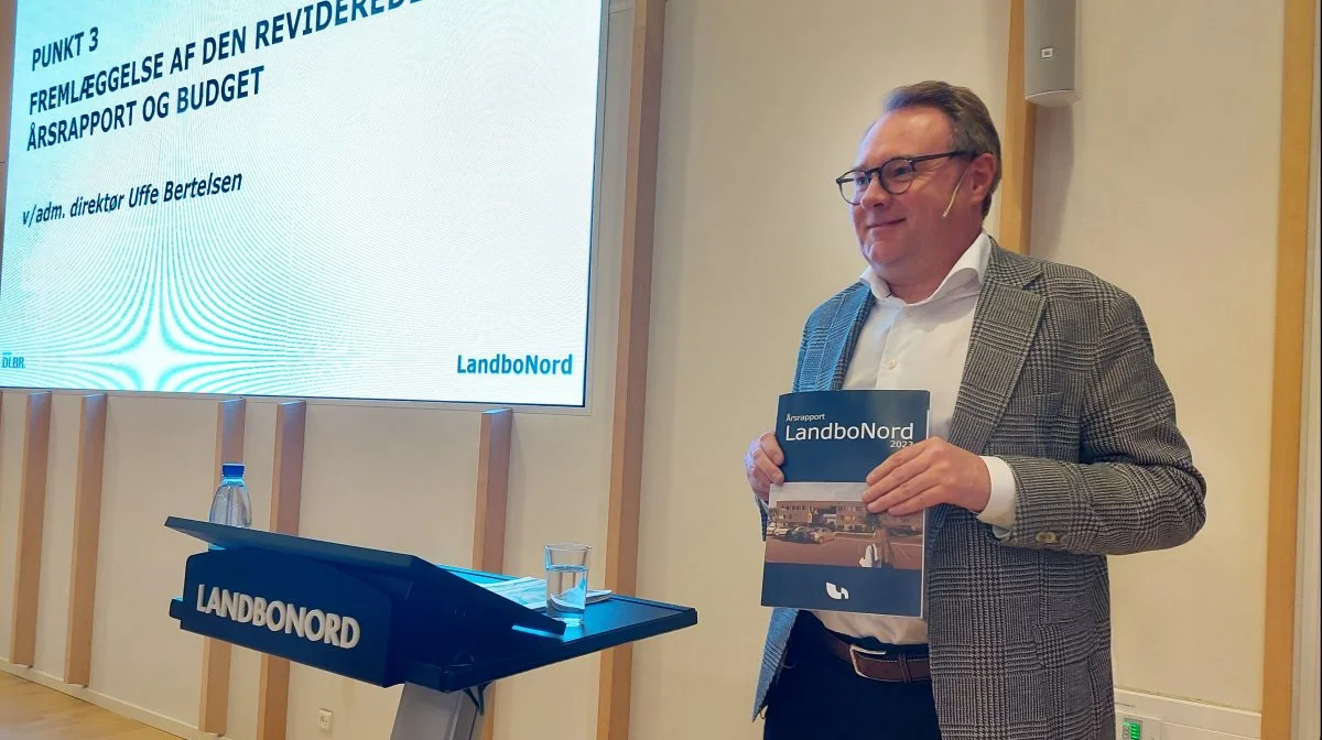 Direktør Uffe Bertelsen kunne præsentere endnu et rekordresultat fra LandboNord.