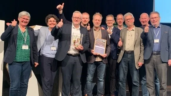 Assens Kommune ved modtagelsen af KL's Klimapris 2024. Pressefoto