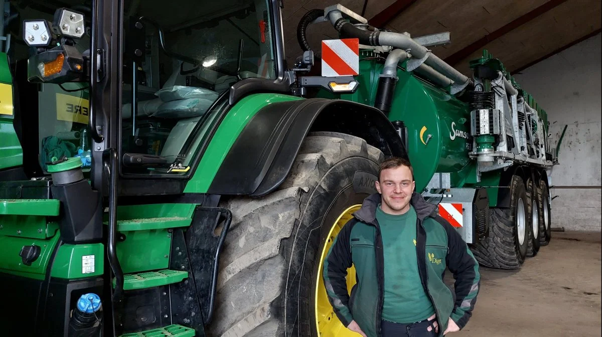 Jakob Thomsen har ikke fået lov til at lufte det nye gyllesæt så meget, som han gerne ville indtil videre.
