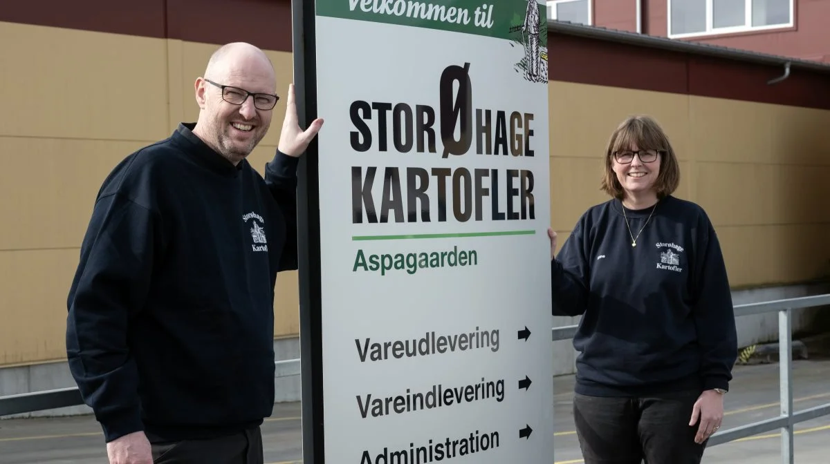 Søskendeparret Peter Anker Nielsen og Stine Anker Skov står for den daglige ledelse af kartoffelpakkeriet på Lammefjorden. Fotos: Ulrik Larsen