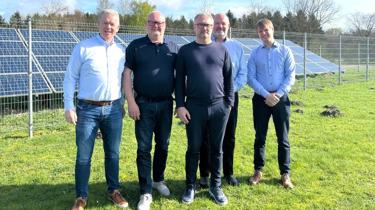 Energiteamet hos Spiras. Fra venstre er det Anders Andersen, Kent Bisgaard, Søren Warberg, Holger Mikkelsen og Pieter Jans.