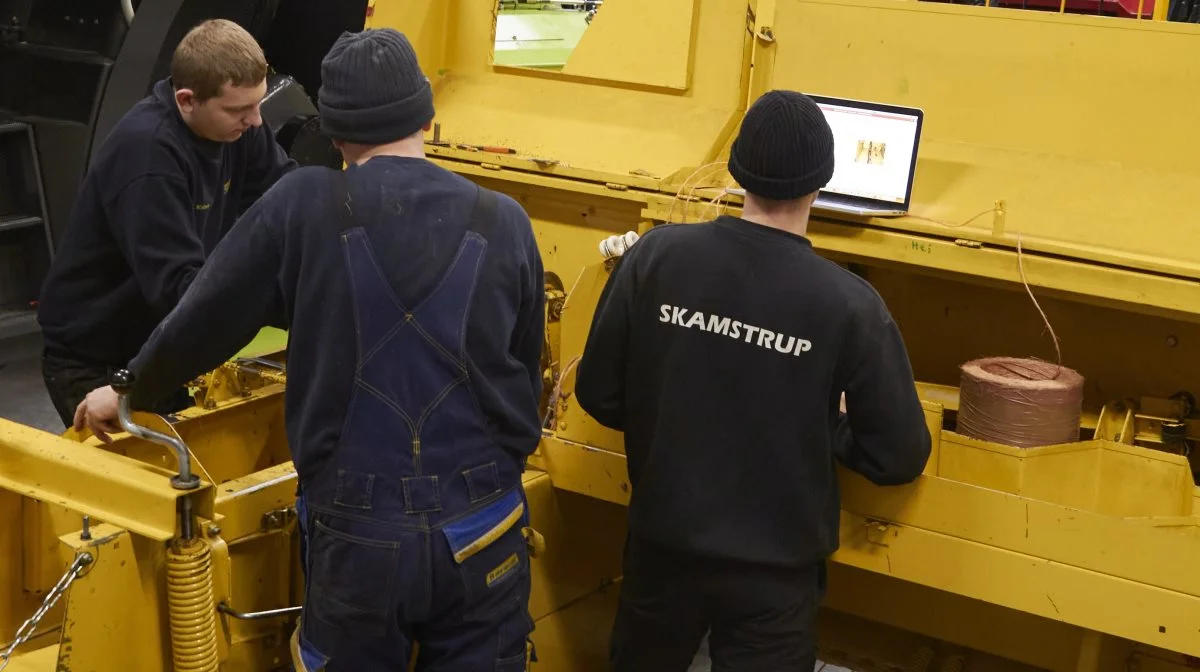 Tryghed under uddannelsen og følelsen af at være en del af noget større, skal få flere til at vælge vejen som landbrugsmaskinmekaniker. Arkivfoto: Tenna Bang
