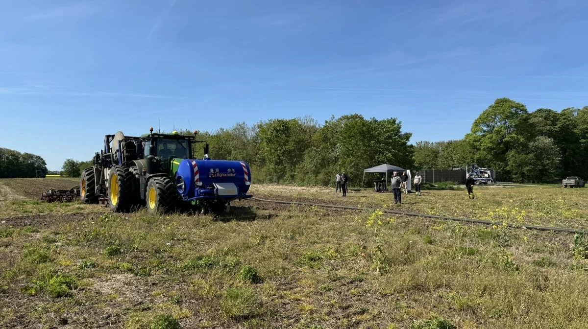 Dagen igennem dryssede flere interesserede besøgende ind i marken - deriblandt et par svenskere.