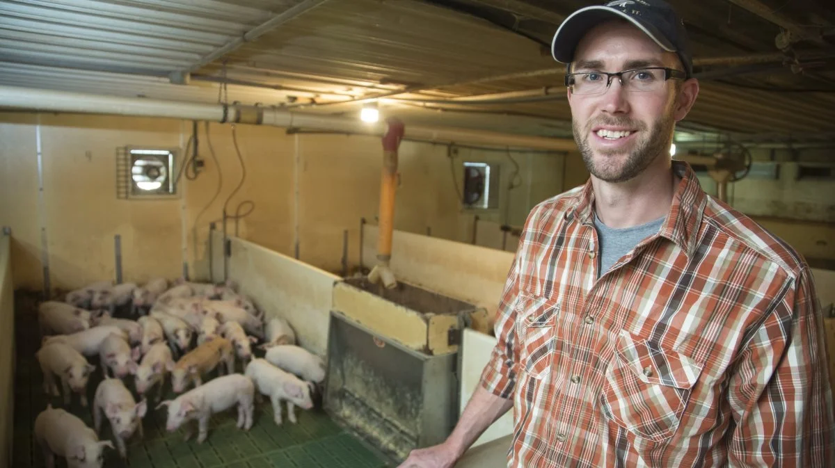 Thomas Titus lægger ikke skjul på, at familie og landbrug hænger uadskilleligt sammen. Foto: Privatfoto