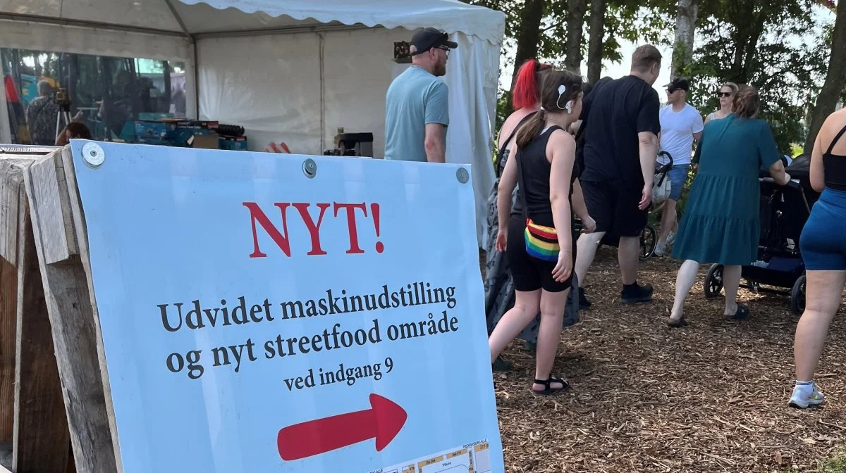Maskinudstillingen er de seneste år blevet endnu større, og der var i år også et helt nyt streetfood område. 