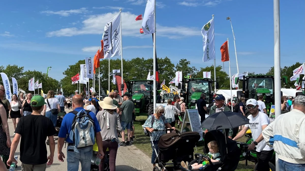 Maskinudstillingen på Roskilde Dyrskue er på over 65.000 kvadratmeter, og udstillingen er således Danmarks største udendørs maskinudstilling.