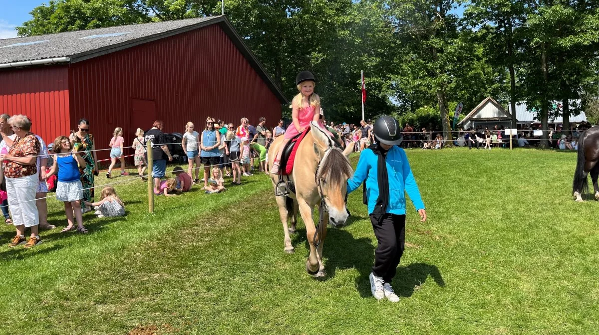 I 4H-området var der traditionen tro mulighed for ponyridning, og det var som altid meget populært.