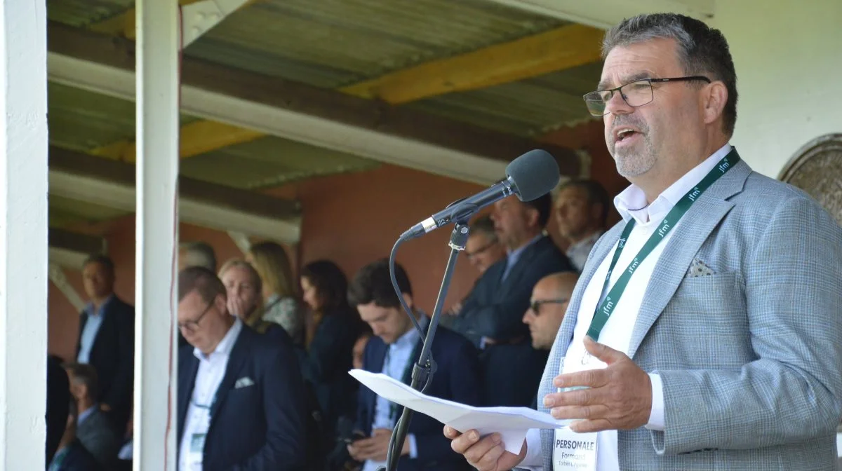 Formand for Det Fynske Dyrskue, Torben Povlsen holdt åbningstalen ved Det Fynske Dyrskue. Fotos: Camilla Bønløkke