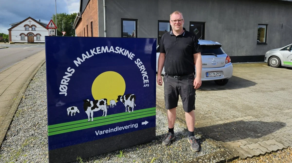 Patrick Clemmensen er indehaver af Jørns Malkemaskine Service ApS, der holder til i Ølgod. Han har netop overtaget SAC Kvong. Foto: John Ankersen