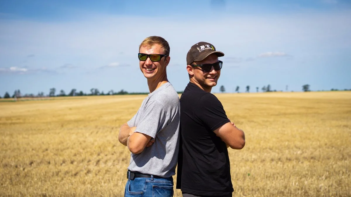 Både Andreas (th) og Nikolaj er enige om, at oplevelsen med at køre høstkaravane svarer fuldt ud til drømmen herom, før de kom til USA. Fotos: Jørgen P. Jensen