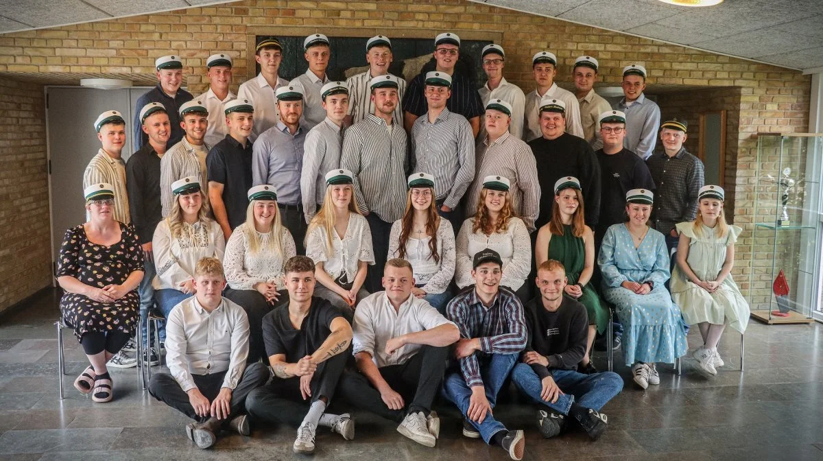 I alt 38 landmænd er netop udklækket fra Grindsted Landbrugsskole.