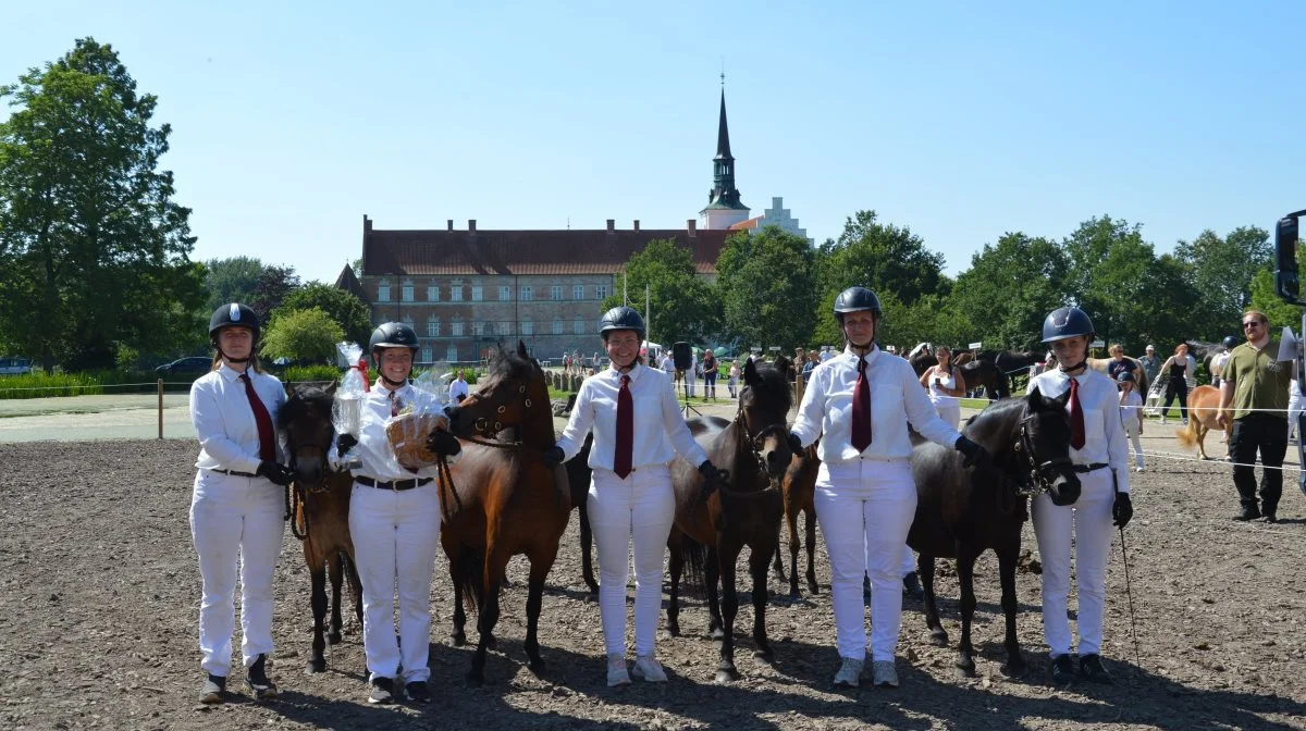 Den ærefulde titel »Bedste Horsemanship« med tilhørende præmie og plakette fra Hestens Værn gik i år til Ann Edal fra Harndrup her med Dartmoor-samlingen efter Edals Wilma.