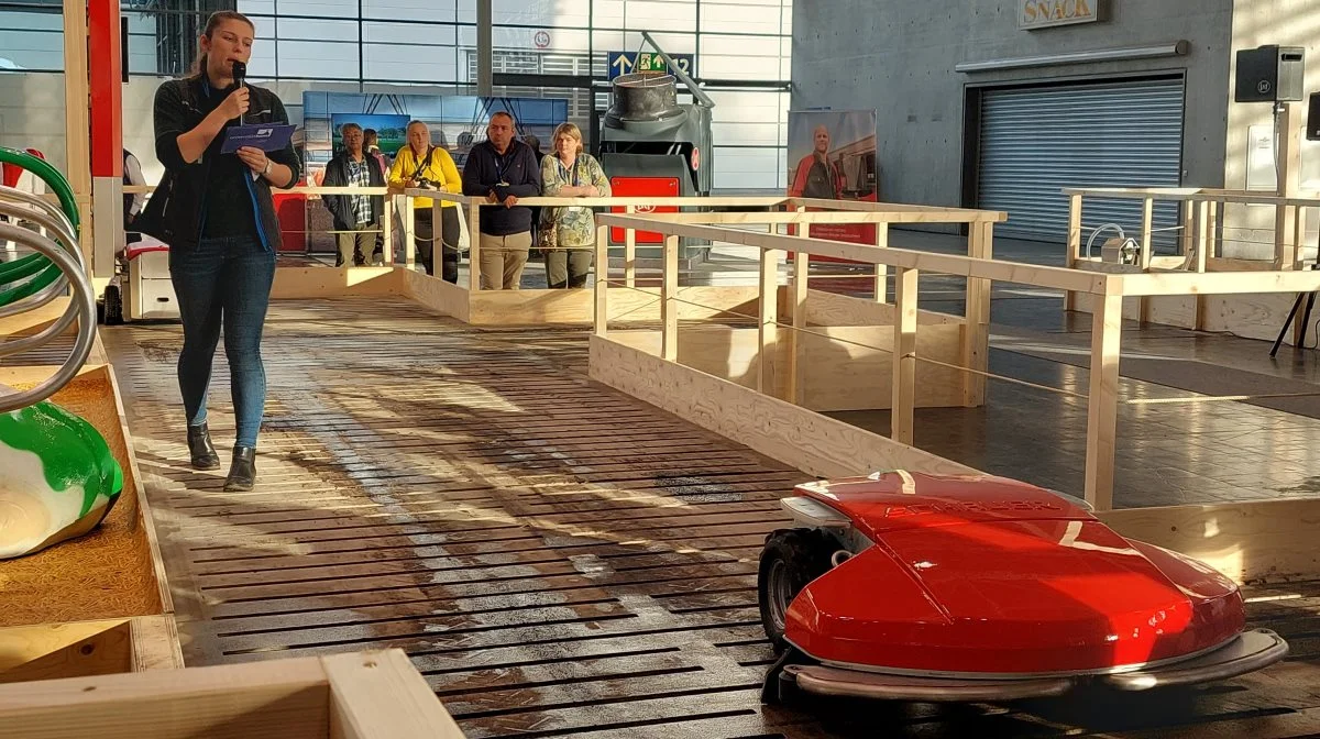 På EuroTier 2024-messen vil man kunne få praktisk indsigt i driften af autonomt landbrugs-udstyr. Her ses en præsentation under messen i 2022. Arkivfoto