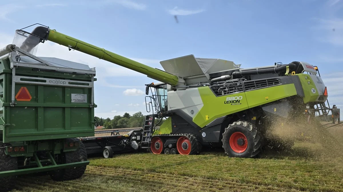 De tre Claas Lexion 8800 mejetærskere fra Agro Alliancen kører på deres tredje sæson.