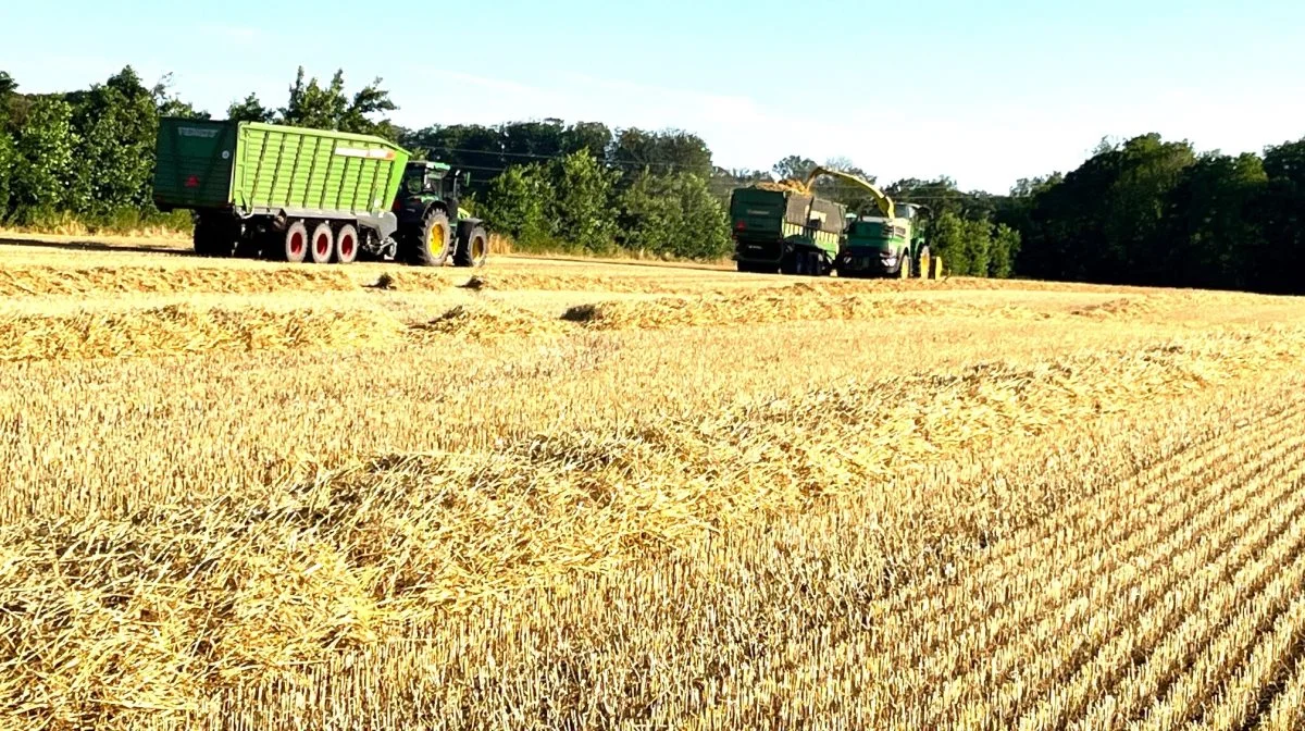 Kombinationen af afgasning og pyrolyse sættes nu i gang i stor skala hos Agri Energy Vrå. Klaus Aage Bengtson, Elsnab Landbrug, har tegnet sig som storleverandør af halm fra cirka 500 hektar til projektet. Værket sørger selv for snitning og transport. Foto: Klaus Aage Bengtson

