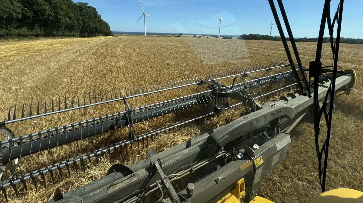 For at øge kapaciteten kan den nye CR11 leveres med et 50 fods MacDon Flex-skærebord. Mejetærskeren kan også leveres med et 60 fods skærebord.