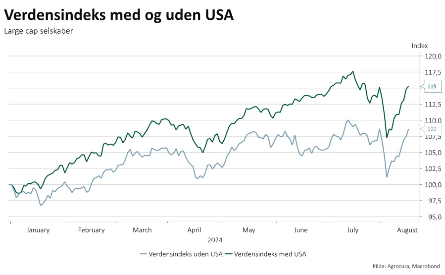 USA trækker de globale aktieindeks op

USA sætter sig tungt i de globale aktieindeks og sørger for pæne afkast til mange indeks.