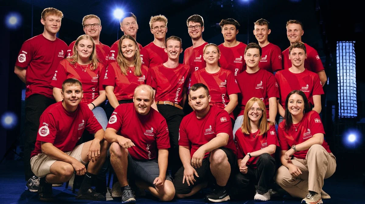 Hele det danske hold. Foto: SkillsDenmark