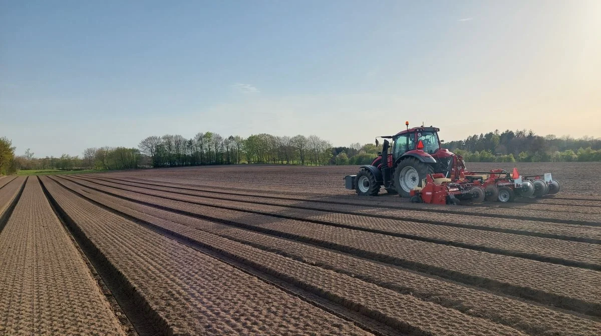 En Valtra T235 er den største traktor på Johansens Planteskole, som også råder over fire N-modeller og en enkelt fra A-serien. Foto: Valtra 