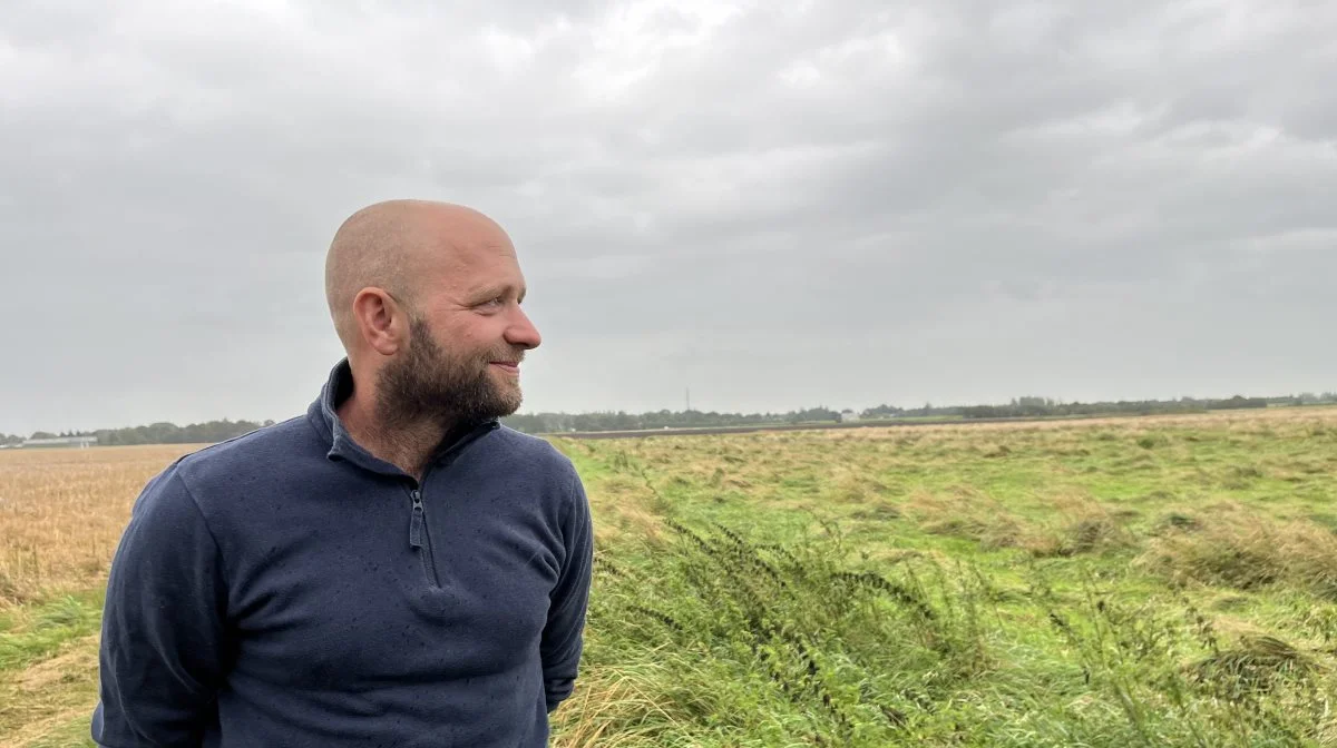 Christian Carstensen havde droppet landbruget og glæder sig over, at ordningen om permanent ekstensivering passer perfekt til hans behov. Foto: Christian Ingemann. 