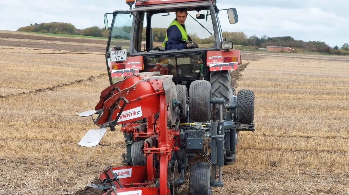Det gælder om dyb koncentration og færdigheder, når der skal pløjes til danmarksmesterskaberne i pløjning – her et foto fra sidste års DM. Foto: Christian Carus