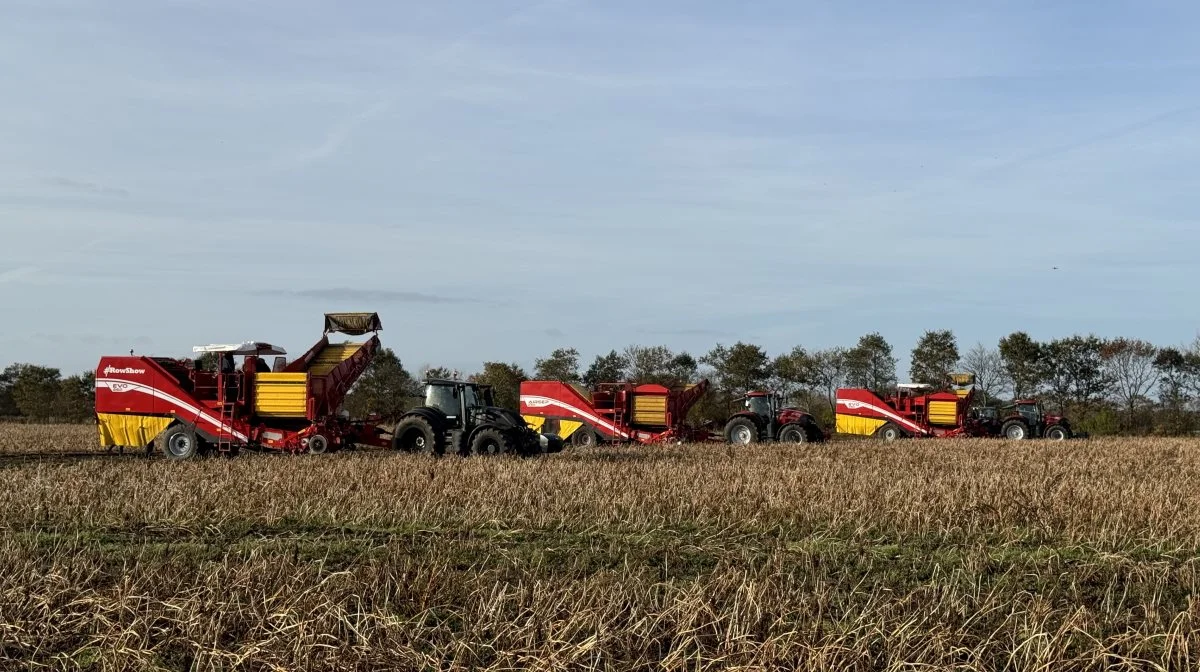 Hele bredden af Grimmes produktprogram var repræsenteret på marken ved Ejstrupholm. 