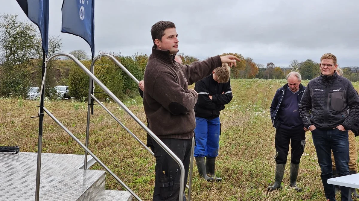Søren Anker Sjølander er indehaver af SAS-Agro, der foruden medarrangør af spotsprøjtedagen også lagde mark til marksprøjterne. Fotos: John Ankersen