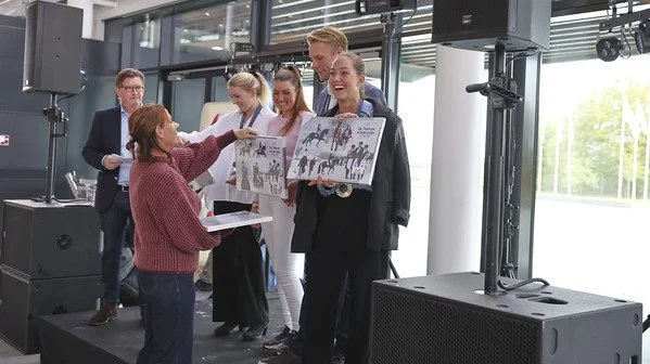 Dressurlandsholdet, da de blev hædret til World Cup i Herning i efteråret. Foto: Kee Frandsen