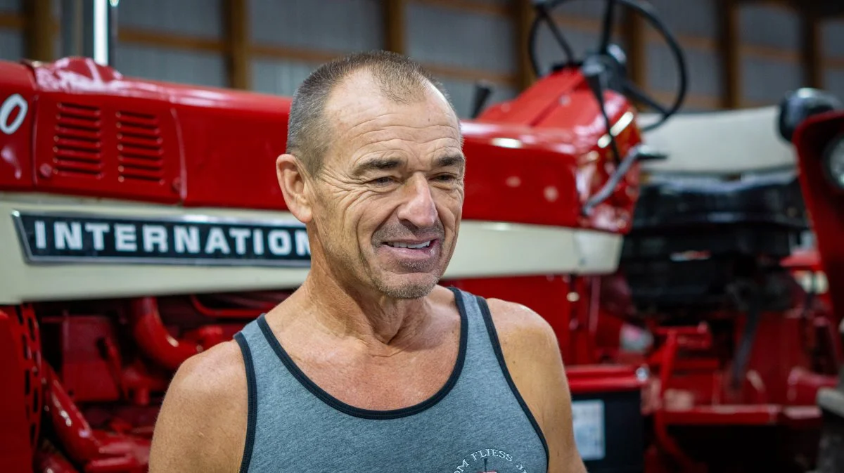 Landmanden Tom Fliess Jr driver landbruget Tom Fliess Jr Farms og har gennem 25 år samlet på traktorer af mærket Case. Fotos: Victor Juul Grønbæk