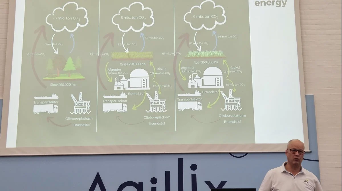 Der er potentiale til at fortrænge halvdelen af Danmarks CO2-udledning ved hjælp af teknologi, fortalte Søren Greve Olesen, Agri Energy Vrå. Foto: Christian Carus