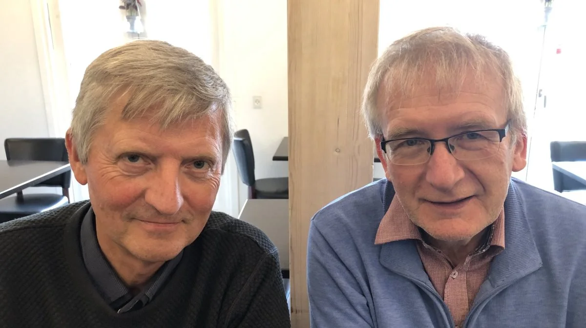 Møllelauget har fået museumsnestor, professor Flemming Just, Ribe, (til venstre) og seniorrådgiver Henning Otte Hansen, ph.d., Københavns Universitet, med på holdet, der skal udvikle Projekt Fællesskabs-Danmark på Vestermølle. 