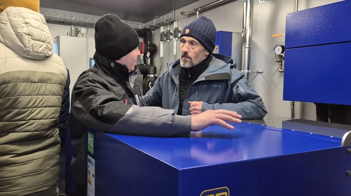 Martin Rindom, som er CCO ved GreenFarm, tog en snak med en af de mange fremmødte.