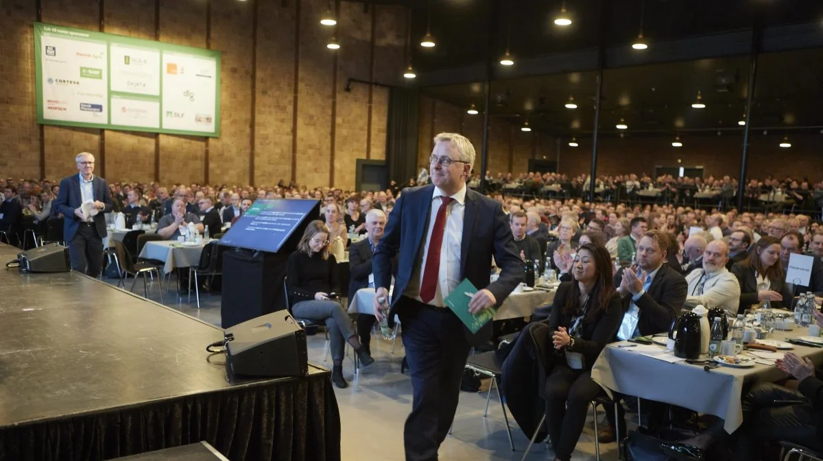 To ministre vil i år deltage i Plantekongressen - foruden fødevareminister Jacob Jensen kommer også minister for Grøn Trepart, Jeppe Bruus Christensen. Arkivfoto fra Plantekongres 2024.