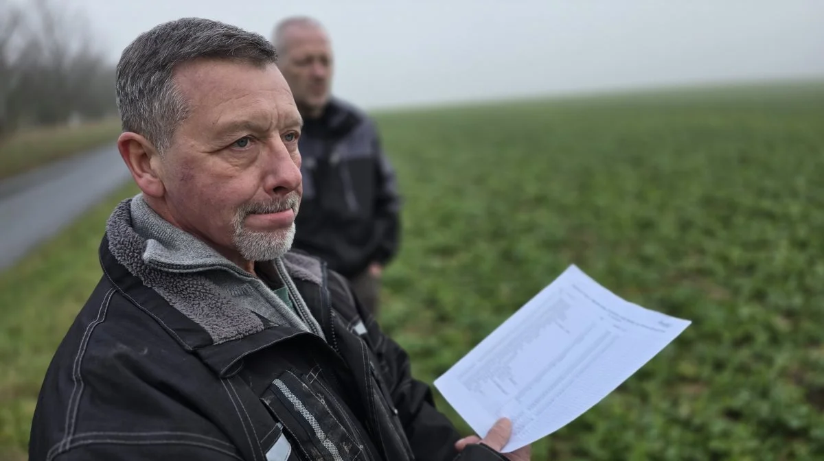 Planteavler Lars Albrecht har anlagt Danmarks største rapsforsøg, som han her viser på denne oversigt. Fotos: Jørgen P. Jensen