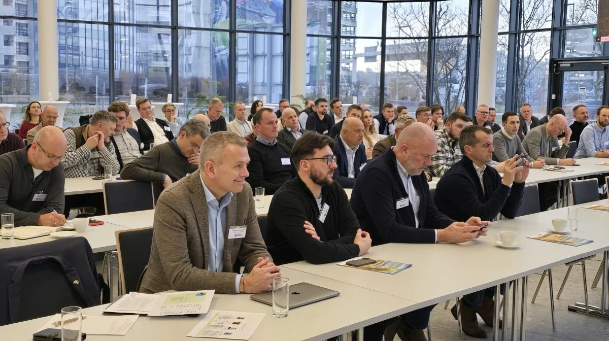 Henrik Lauersen holdt første indlæg på den netop afholdte vinterkonference i Wien i Danish Farmers Abroad med knap 100 deltagere fra Danmark og centraleuropæiske bedrifter.