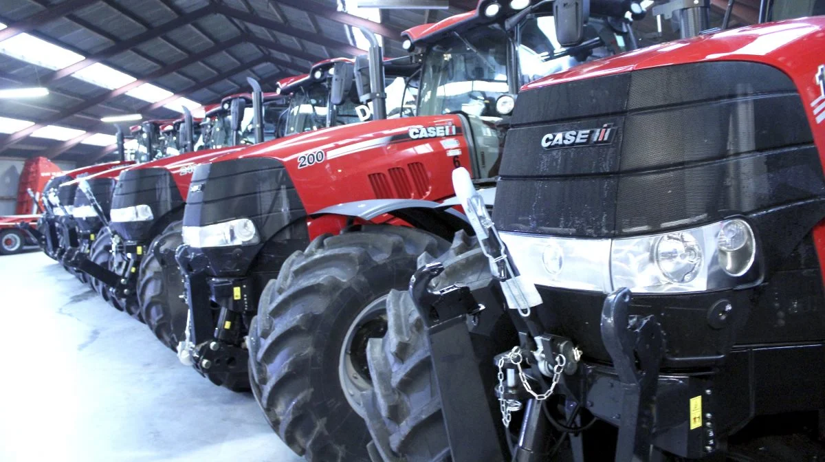 Andenpladsen i segmentet for over 40 hk deles af Case IH og Massey-Ferguson med hver 11 enheder. Arkivfoto: John Ankersen