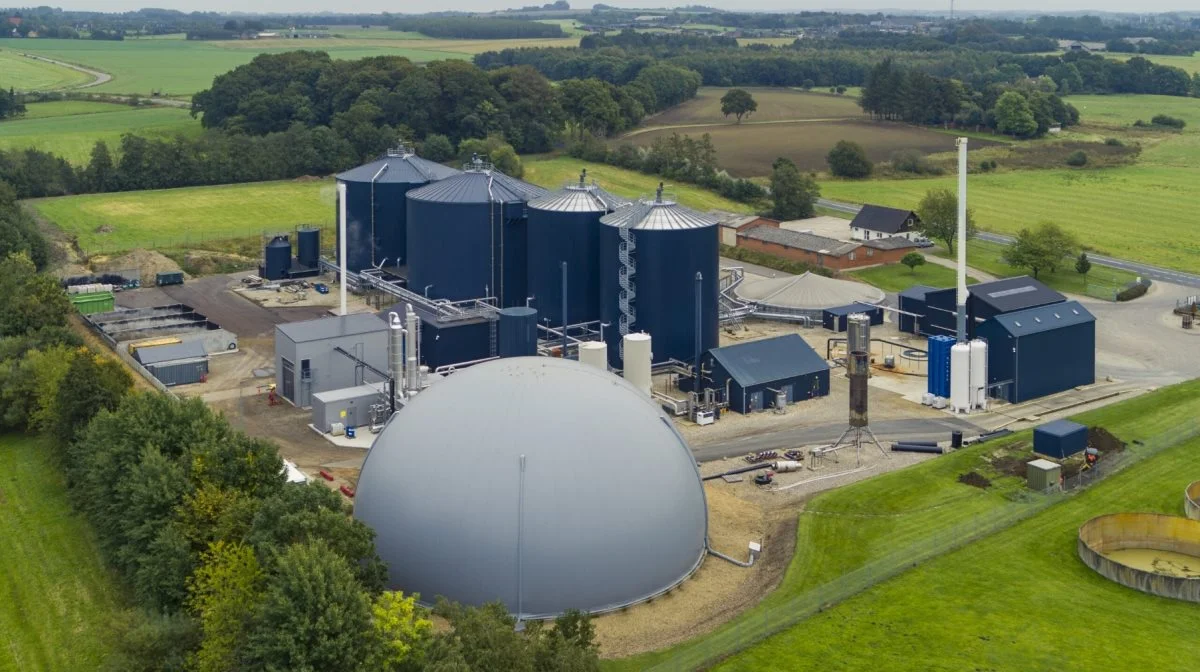 På billedet ses Fremsyns biogasanlæg ved Thorsø mellem Silkeborg og Randers, og inden længe bliver Tønder hjemsted for et af Danmarks største biogasanlæg. Arkivfoto.