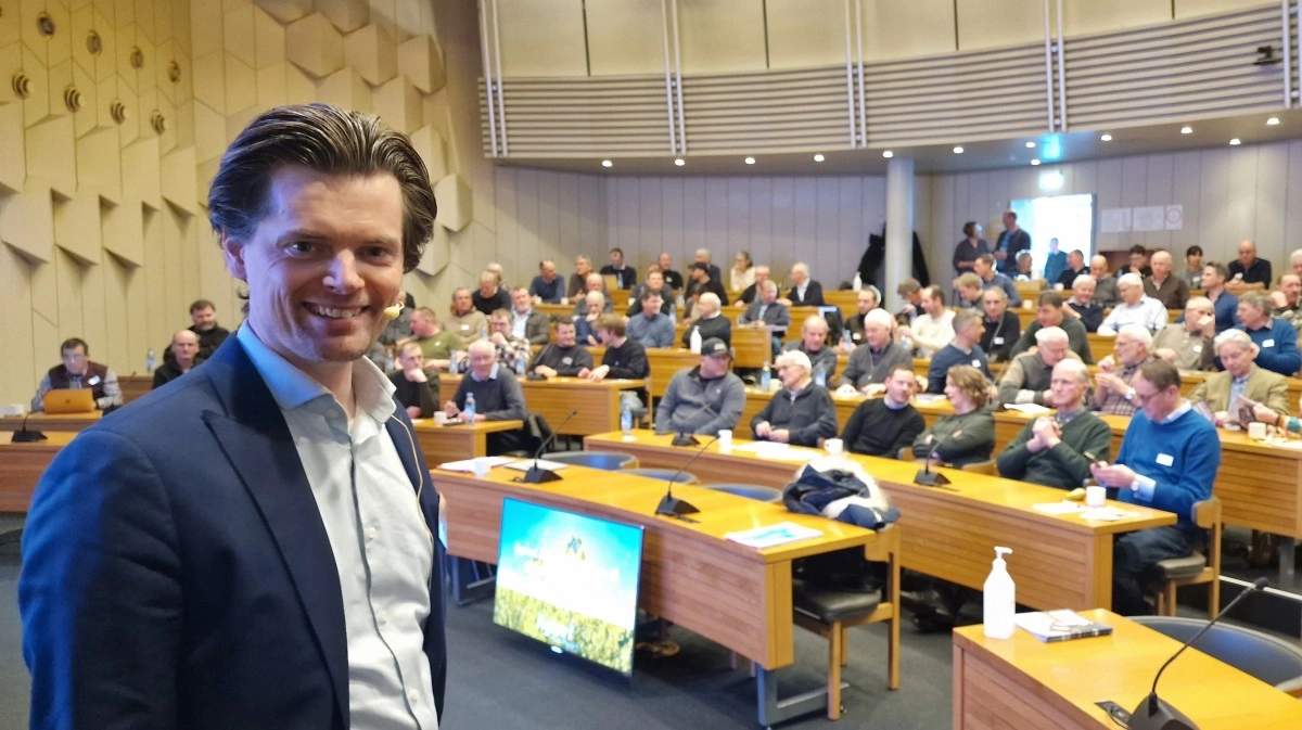 Hans-Henrik Fredsted, afdelingsleder for planteavl i Agrovi, ved et tidligere arrangement. Arkivfoto: Jørgen P. Jensen