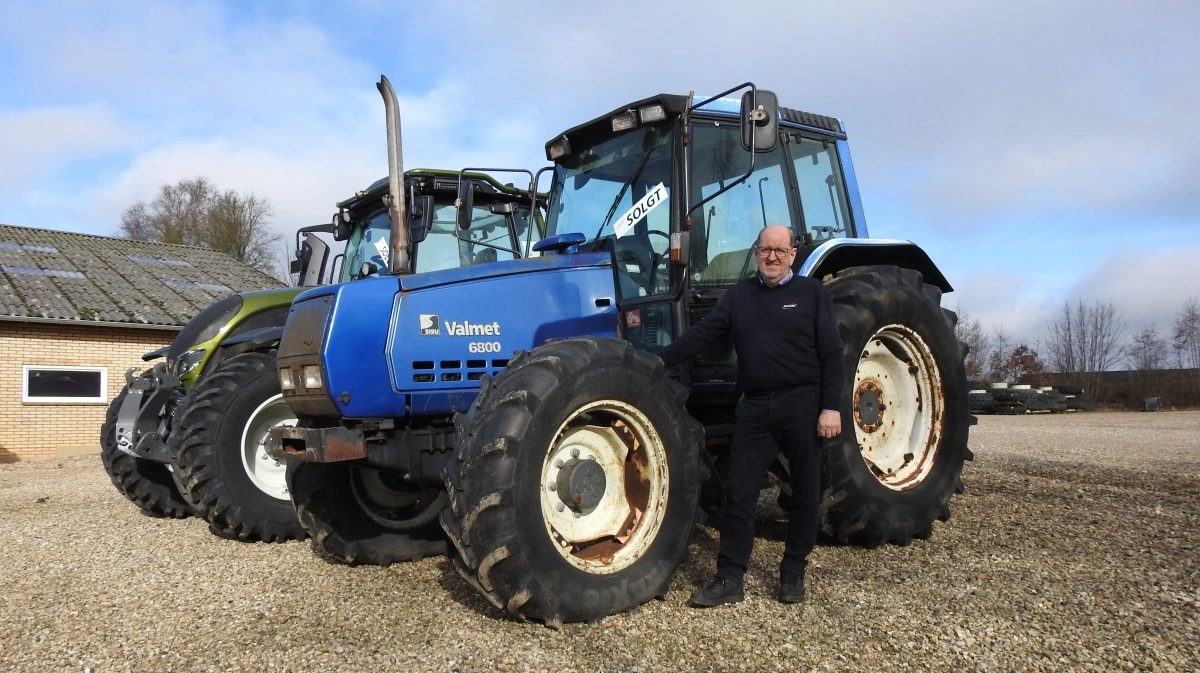 Nogle ældre Valtra-traktorer har Flemming Tandrup mødt flere gange i salgsafdelingen igennem hans 30-årige lange karriere med mærket.