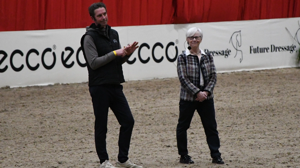 Dennis Fisker og Susanne Baarup under fredagens clinic. Fotos: Camilla Bønløkke