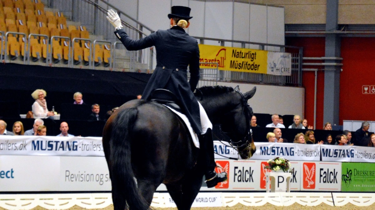 Blue Hors oplyser, at de pauser deltagelsen i dressurstævner. Arkivfoto: Camilla Bønløkke